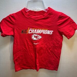 Kansas City Chiefs NFL 2020 AFC Champions Kids The Nike Tee Red T-Shirt Small